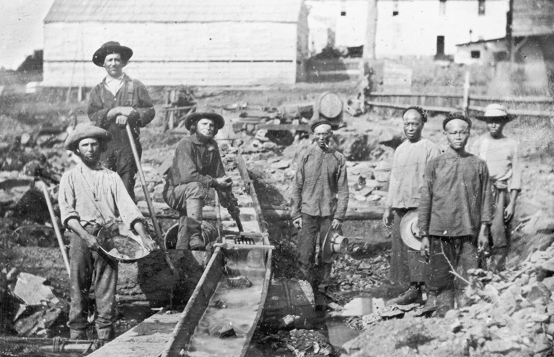 1852: California Gold Rush miners